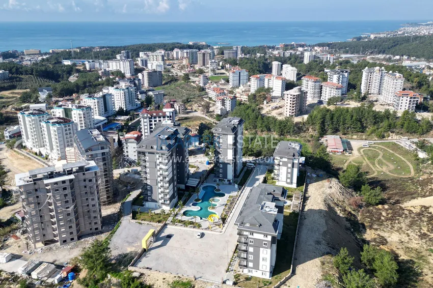 Новая квартира с видом на море – новостройки Алании, район Авсаллар 1 