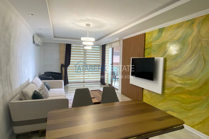 Приобрести Стильная квартира с видом на море в комплексе на первой береговой – район Оба, Алания 3 