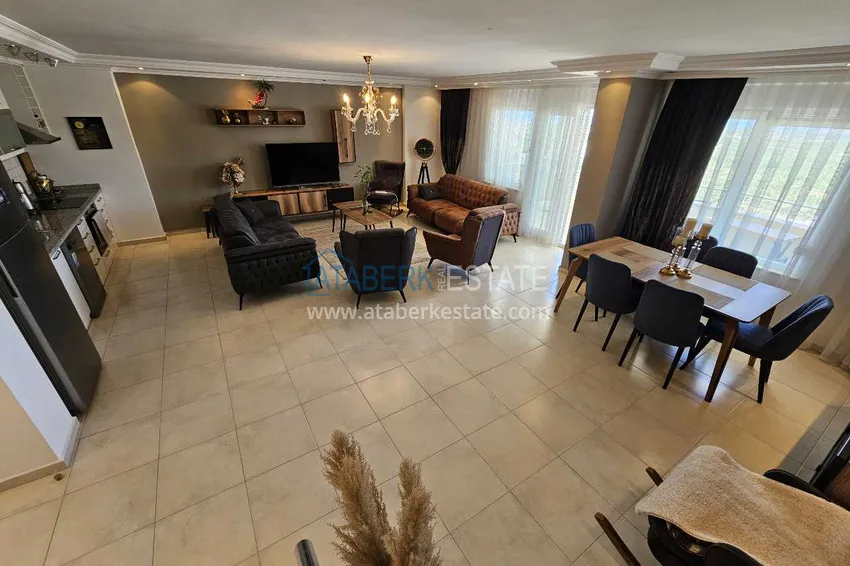 Приобрести Видовой дуплекс с мебелью и джакузи на балконе в Алании, район Махмутлар 2