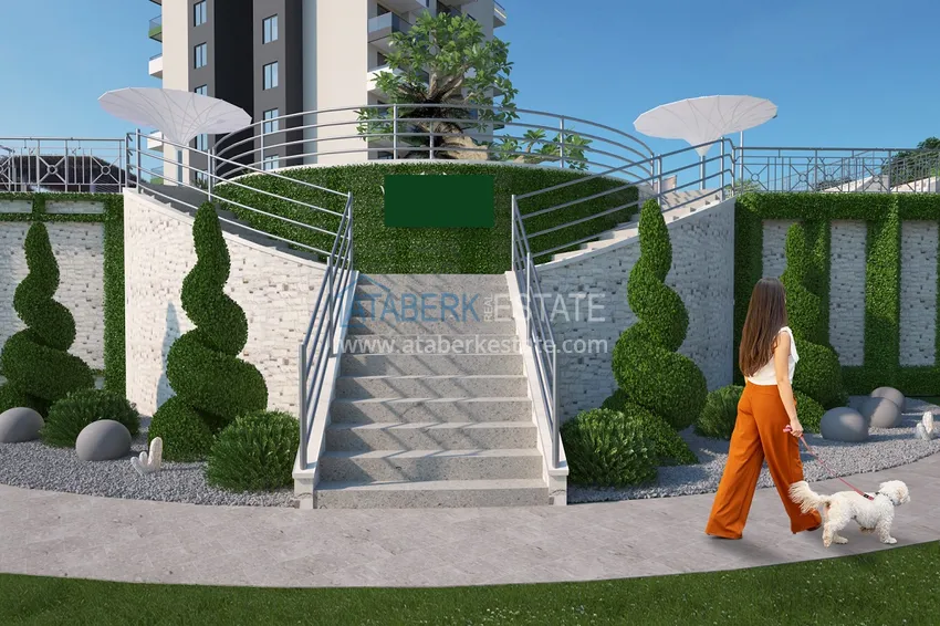 Квартиры от застройщика в районе Демирташ, Алания – многоквартирный жилой комплекс на этапе строительства  30 