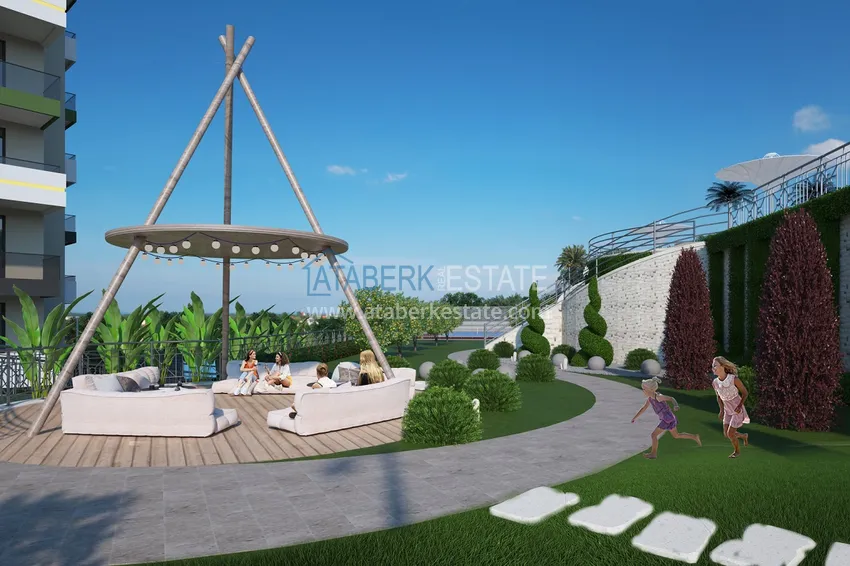 Квартиры от застройщика в районе Демирташ, Алания – многоквартирный жилой комплекс на этапе строительства  31 