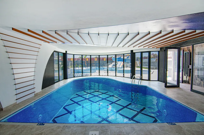 Квартира под ключ с прямым видом на море на первой береговой в Махмутларе, Алания 23 