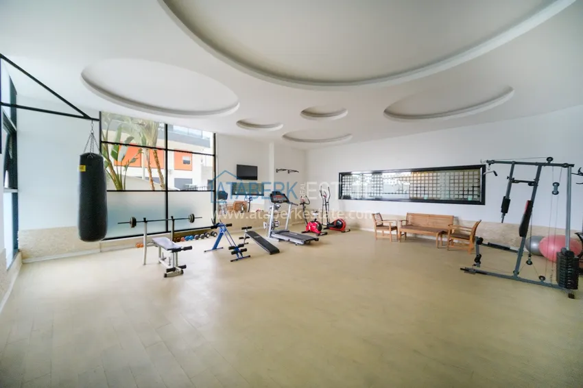 Стильная квартира с видом на море в комплексе на первой береговой – район Оба, Алания 18 