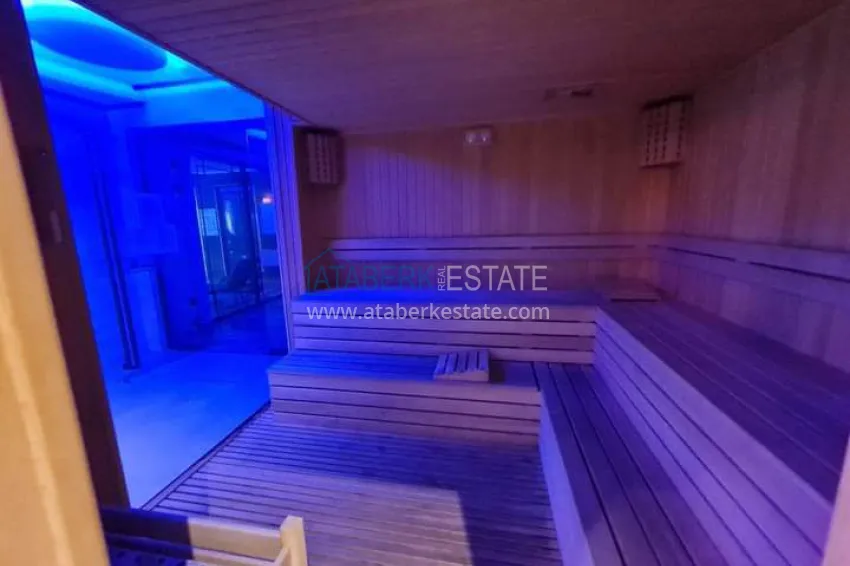 Двухкомнатная квартира 70 м2, с мебелью и видом на море в Алании, район Махмутлар 24 