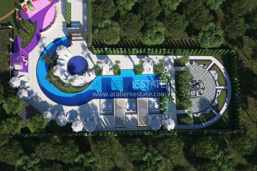 Квартиры премиум-класса с видом на море от застройщика на первой береговой в Махмутларе, Алания 30 