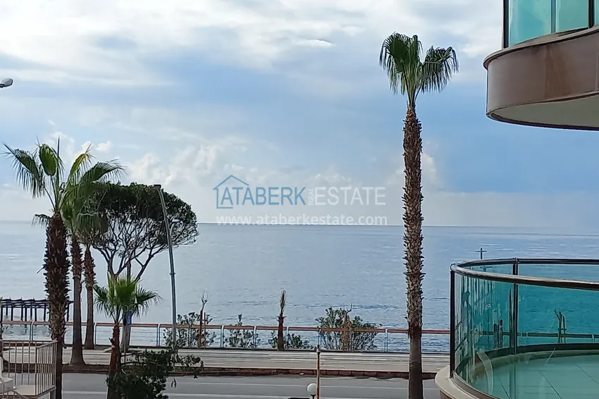 Приобрести Стильная квартира с видом на море в комплексе на первой береговой – район Оба, Алания 26 