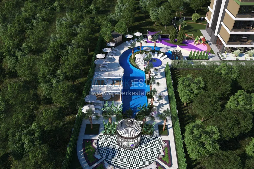 Квартиры премиум-класса с видом на море от застройщика на первой береговой в Махмутларе, Алания 31 