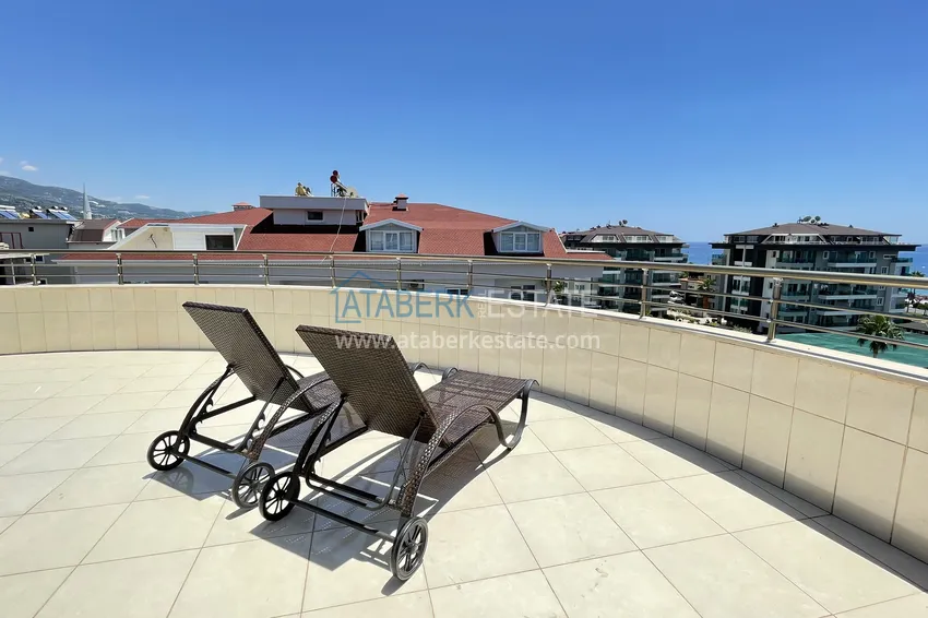 Приобрести Квартира-дуплекс с видом на море в районе Кестель, Алания - 100 метров от моря 25