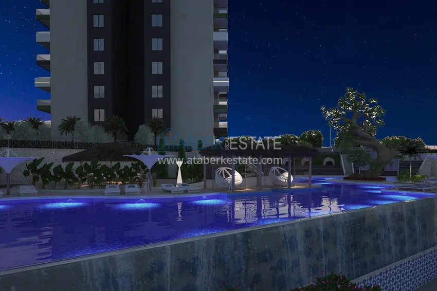 Квартиры от застройщика в районе Демирташ, Алания – многоквартирный жилой комплекс на этапе строительства  38 