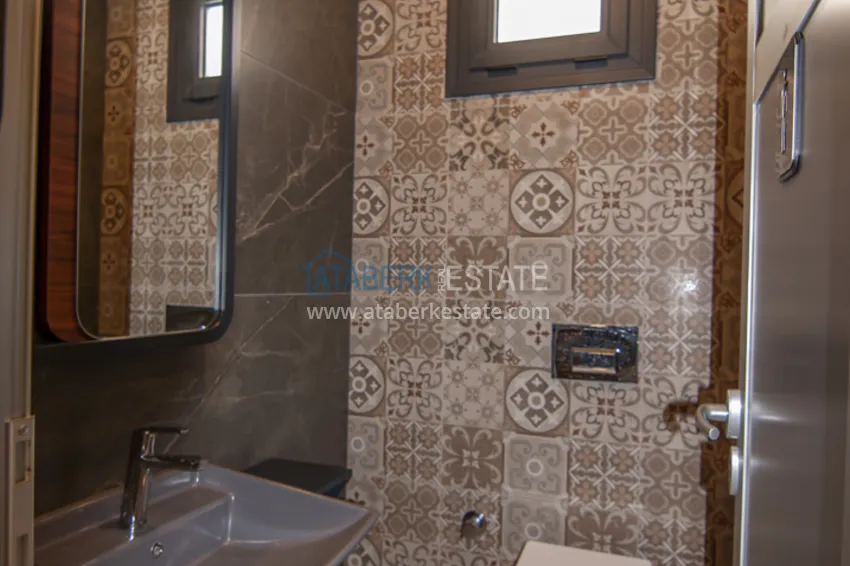 Квартира под ключ с прямым видом на море на первой береговой в Махмутларе, Алания 27 