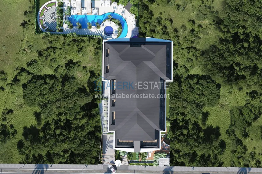 Квартиры премиум-класса с видом на море от застройщика на первой береговой в Махмутларе, Алания 34 