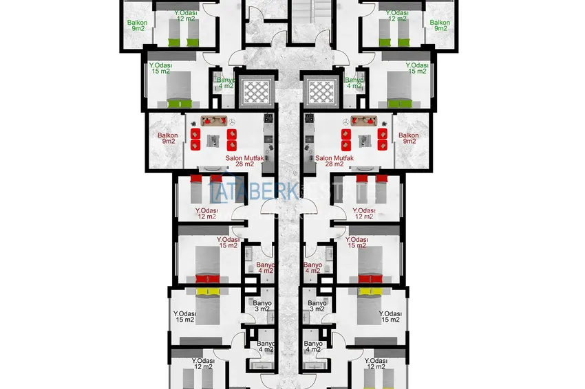 Купить дешево Квартиры премиум-класса с видом на море от застройщика на первой береговой в Махмутларе, Алания 1 