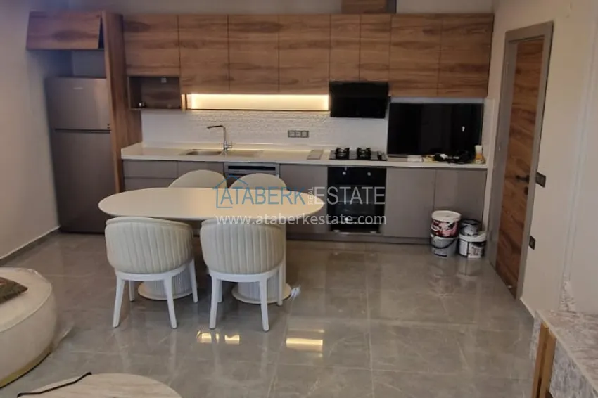 Приобрести Двухкомнатная квартира 70 м2, с мебелью и видом на море в Алании, район Махмутлар 2 