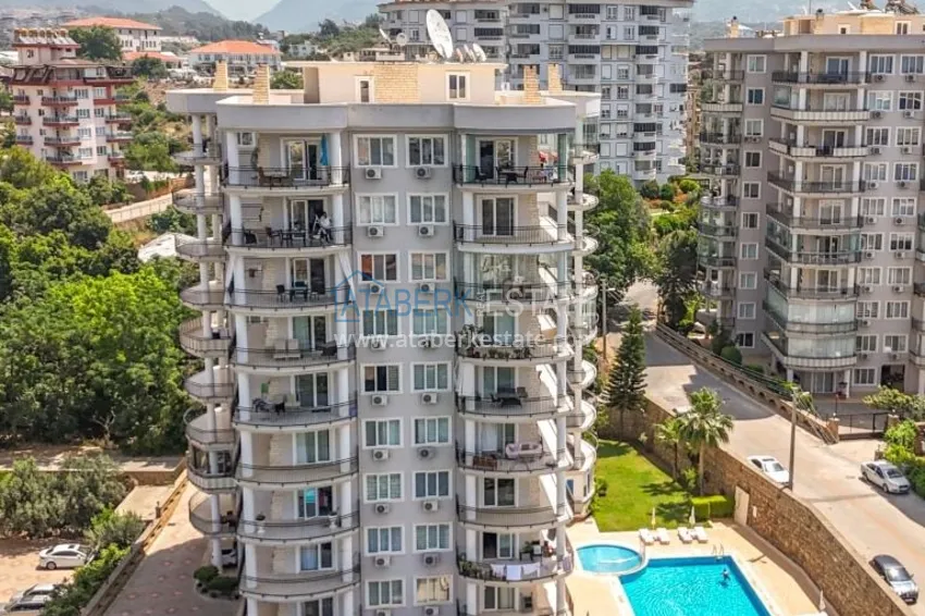 Трехкомнатная квартира с мебелью и видом на море в Алании, район Тосмур 3 