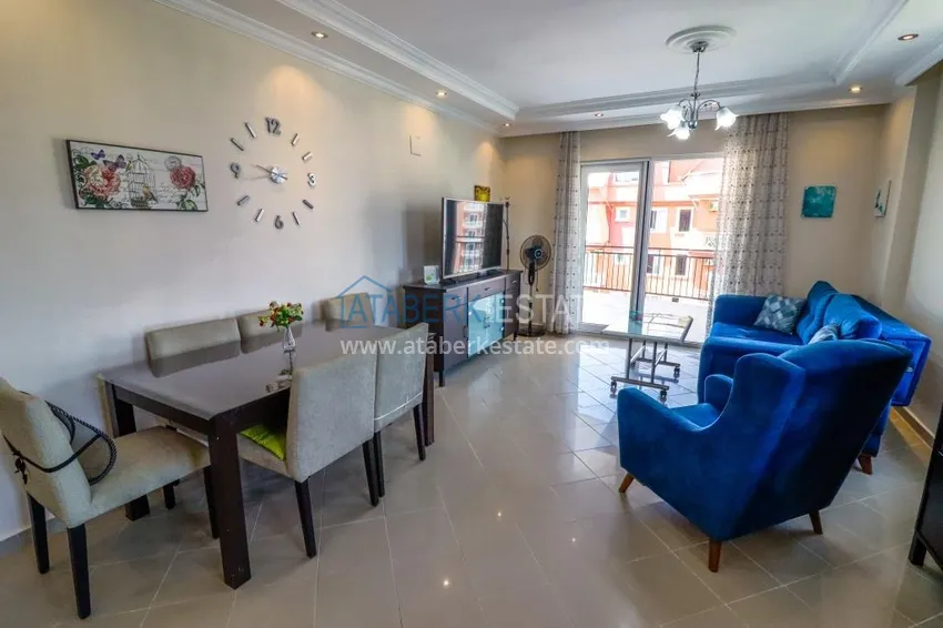 Приобрести Трехкомнатная квартира с мебелью и видом на море в Алании, район Тосмур 2 