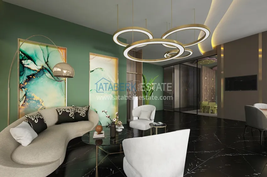 Квартиры от застройщика в районе Демирташ, Алания – многоквартирный жилой комплекс на этапе строительства  45 