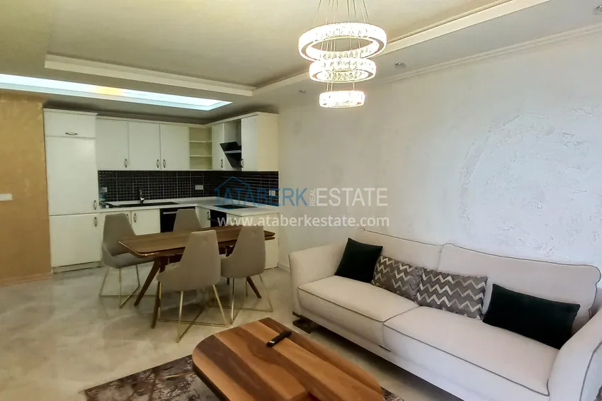 Приобрести Стильная квартира с видом на море в комплексе на первой береговой – район Оба, Алания 5 