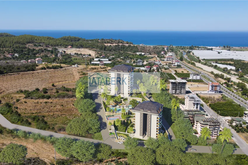 Квартиры от застройщика в районе Демирташ, Алания – многоквартирный жилой комплекс на этапе строительства  2 