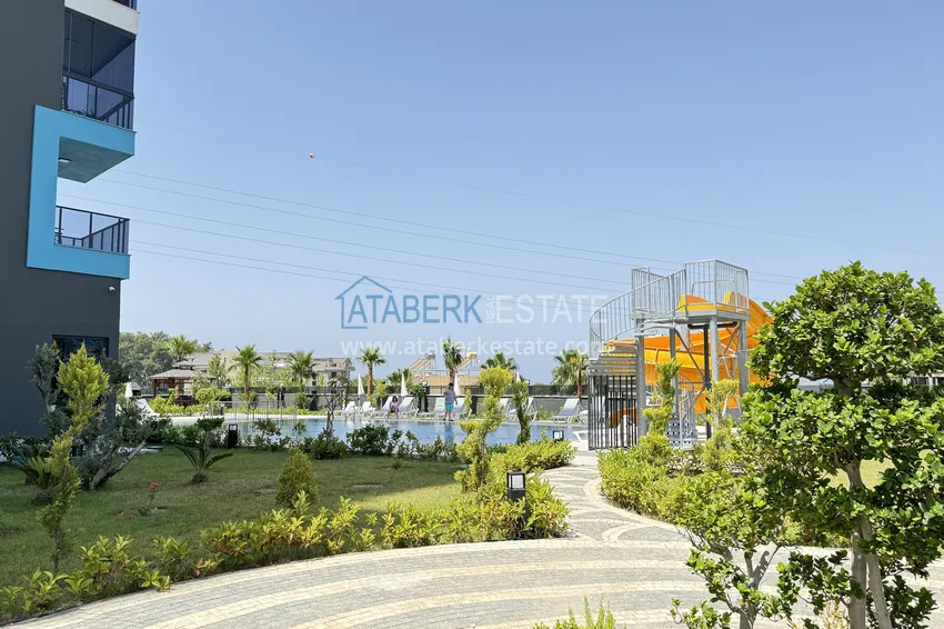 Квартира с чистовой отделкой и видом на море в комплекс с богатой инфраструктурой – Алания, район Авсаллар 3