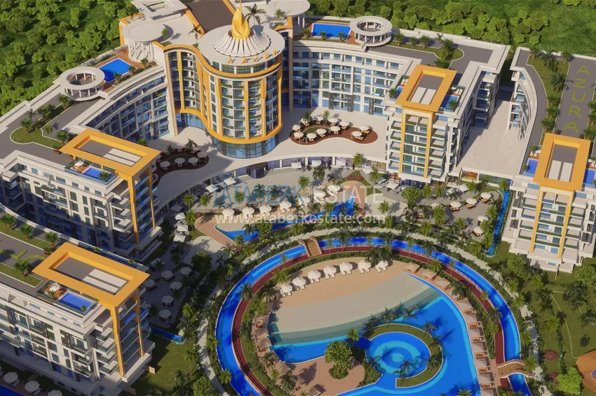 Современные апартаменты в роскошном комплексе с отельной инфраструктурой – Алания, район Тюрклер 3