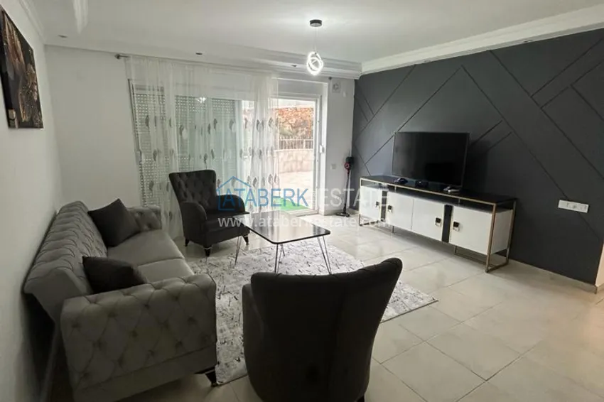 Приобрести Великолепные террасные апартаменты с мебелью и видом на море в Алании, район Махмутлар 4 