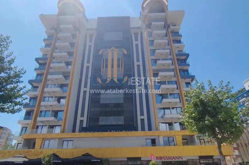 Квартира под ключ с видом на море на первой береговой линии, в Алании, район Махмутлар 3 