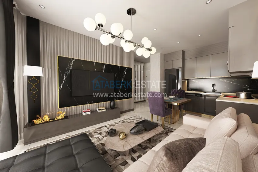 Приобрести Квартиры от застройщика в районе Демирташ, Алания – многоквартирный жилой комплекс на этапе строительства  3 