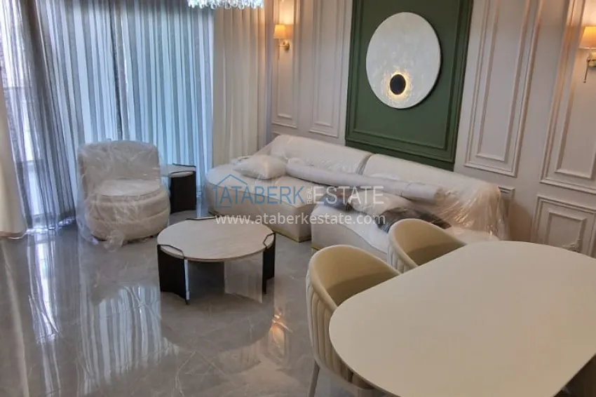 Приобрести Двухкомнатная квартира 70 м2, с мебелью и видом на море в Алании, район Махмутлар 4 