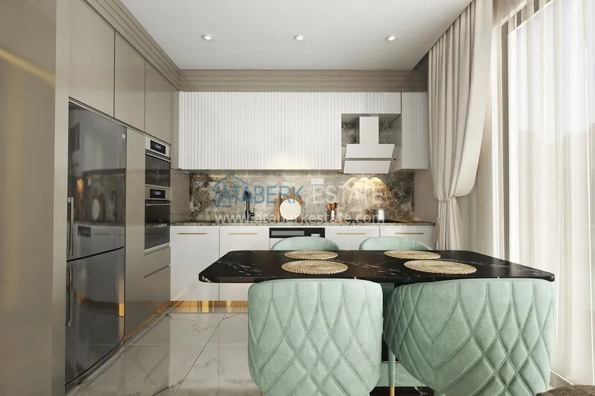 Приобрести Квартиры премиум-класса с видом на море от застройщика на первой береговой в Махмутларе, Алания 4 