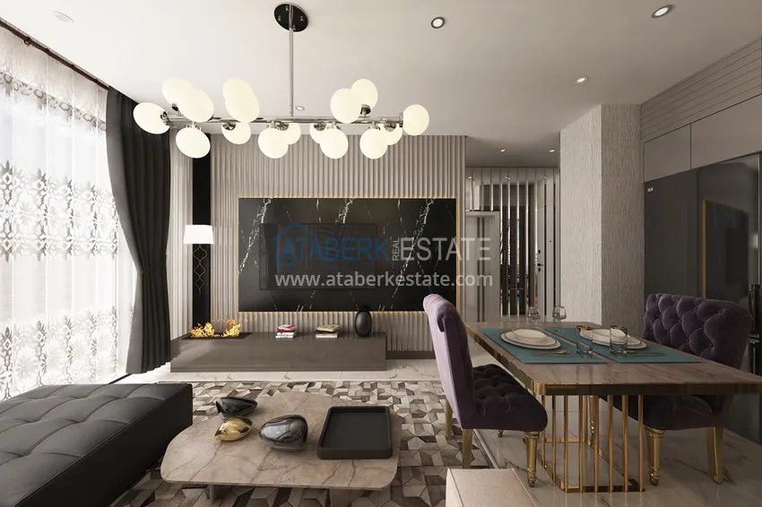 Приобрести Квартиры от застройщика в районе Демирташ, Алания – многоквартирный жилой комплекс на этапе строительства  4 