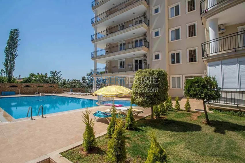 Трехкомнатная квартира с мебелью и видом на море в Алании, район Тосмур 6 