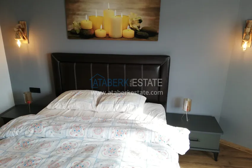 Приобрести Двухкомнатная квартира под ключ с видом на море в 250 метрах от пляжа - район Оба, Алания 6