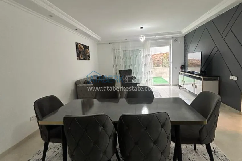 Приобрести Великолепные террасные апартаменты с мебелью и видом на море в Алании, район Махмутлар 6 