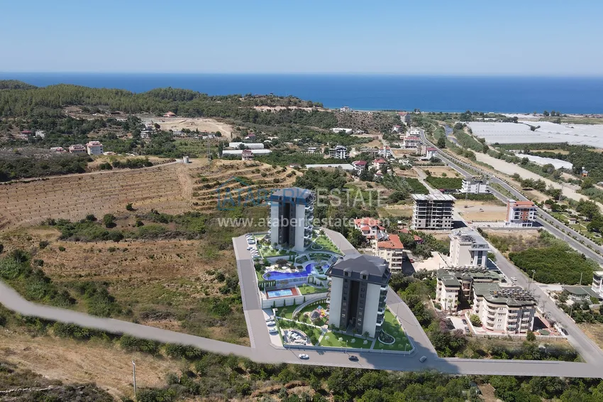 Квартиры от застройщика в районе Демирташ, Алания – многоквартирный жилой комплекс на этапе строительства  6 