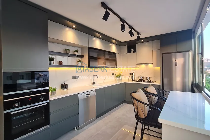 Приобрести Дуплекс с дизайнерский интерьером в 300 метрах от моря - район Махмутлар, Алания 6 