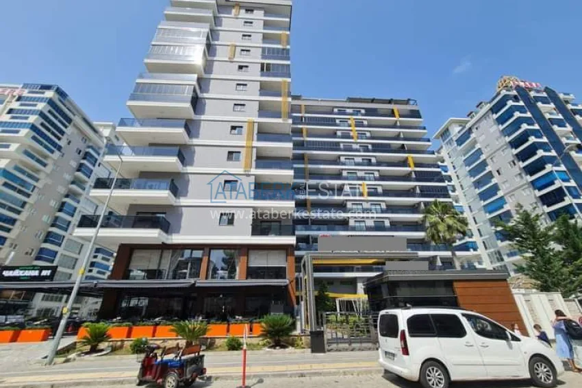 Двухкомнатная квартира 70 м2, с мебелью и видом на море в Алании, район Махмутлар 5 