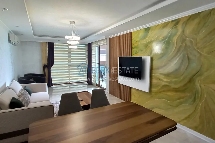 Приобрести Стильная квартира с видом на море в комплексе на первой береговой – район Оба, Алания 8 