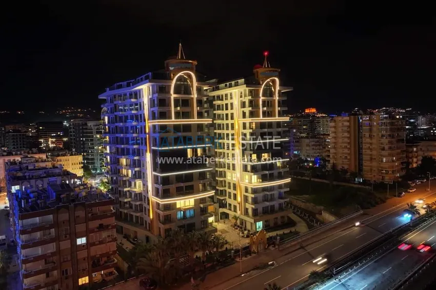 Квартира с чистовой отделкой на первой береговой линии - Алания, район Махмутлар 6 