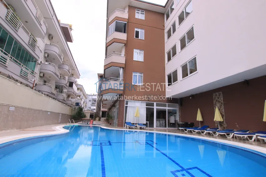 Двухкомнатная квартира под ключ с видом на море в 250 метрах от пляжа - район Оба, Алания 8