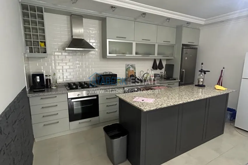 Приобрести Великолепные террасные апартаменты с мебелью и видом на море в Алании, район Махмутлар 7 