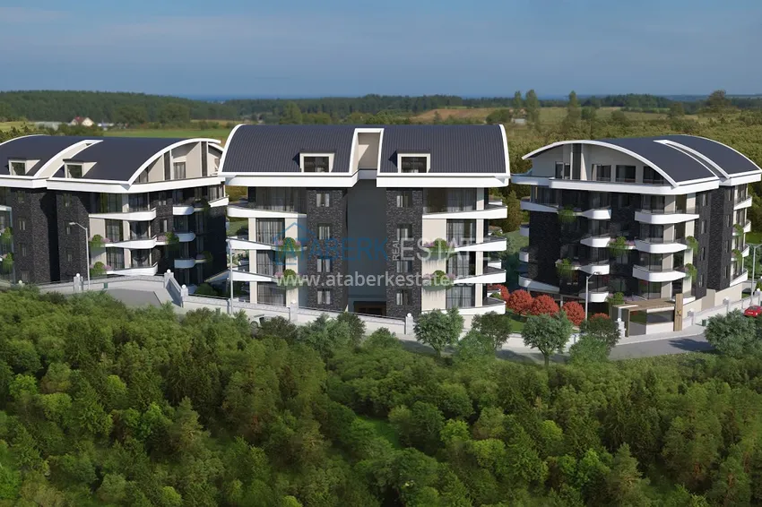 Престижный жилой комплекс на этапе строительства в районе Оба, Аланья 8