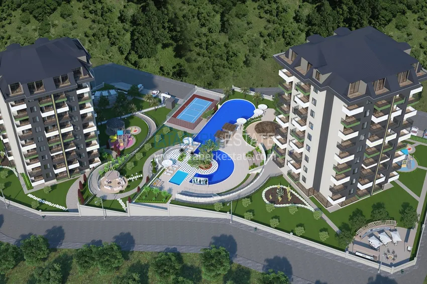 Квартиры от застройщика в районе Демирташ, Алания – многоквартирный жилой комплекс на этапе строительства  9 