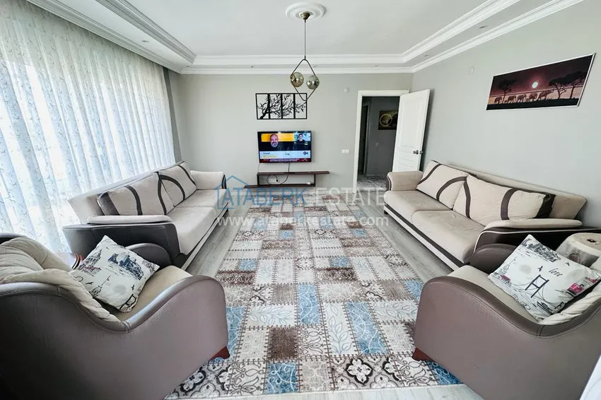 Приобрести Недвижимость под гражданство и ВНЖ. Квартира с мебелью в районе Тосмур, Алания  6 