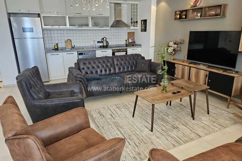 Приобрести Видовой дуплекс с мебелью и джакузи на балконе в Алании, район Махмутлар 7