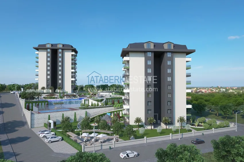 Квартиры от застройщика в районе Демирташ, Алания – многоквартирный жилой комплекс на этапе строительства  10 