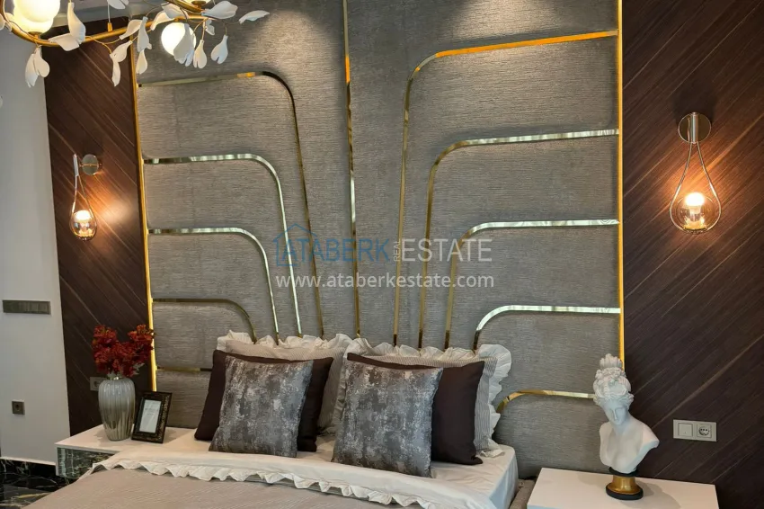 Приобрести Двухкомнатная квартира 70 м2, с мебелью и видом на море в Алании, район Махмутлар 8 