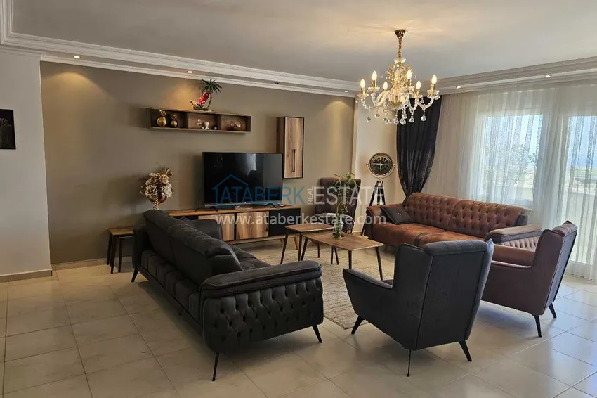 Приобрести Видовой дуплекс с мебелью и джакузи на балконе в Алании, район Махмутлар 8