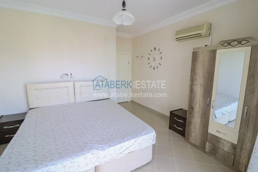 Приобрести Трехкомнатная квартира с мебелью и видом на море в Алании, район Тосмур 7 