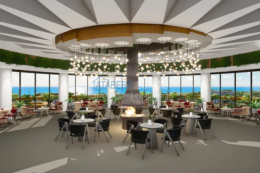 Современные апартаменты в роскошном комплексе с отельной инфраструктурой – Алания, район Тюрклер 7