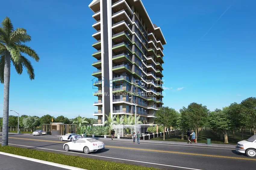 Квартиры премиум-класса с видом на море от застройщика на первой береговой в Махмутларе, Алания 11 